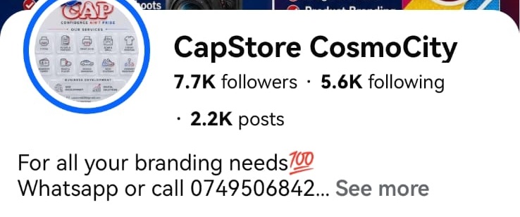 CapStore page screenshot